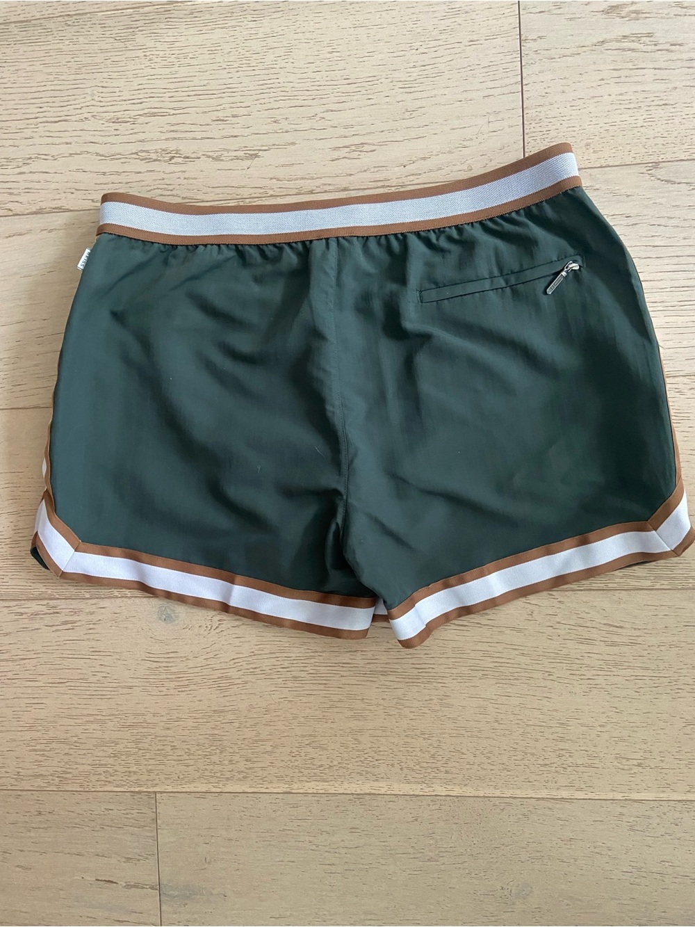 REISS x CHE Baller Swim Shorts XL Pine Green Luxury Resort Swim Trunks - Picture 3 of 9